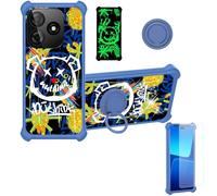 Aroepurt Custodia per Pinwheel Genesis 4 Case Custodia [ con 9H HD Vetro Temperato] Cover Supporto PC + Silicone JSL-TYX