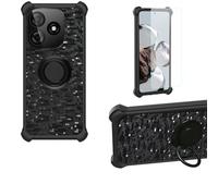 Aroepurt Custodia per Pinwheel Genesis 4 Case Custodia [ con 9H HD Vetro Temperato] Cover Supporto PC + Silicone TZZH-Hei