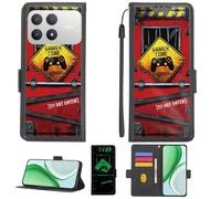 Aroepurt Custodia per Poco F8 PRO Case Custodia [ con 9H HD Vetro Temperato][Blocco RFID][Effetto Luminoso] PTH-JGP