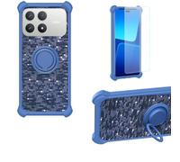 Aroepurt Custodia per Poco F8 PRO Case Custodia [ con 9H HD Vetro Temperato] Cover Supporto PC + Silicone TZZH-LAN