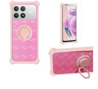 Aroepurt Custodia per Poco F8 PRO Case Custodia [ con 9H HD Vetro Temperato] Cover Supporto PC + Silicone TZZH-FEN