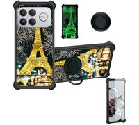 Aroepurt Custodia per Poco F8 Ultra Case Custodia [ con 9H HD Vetro Temperato] Cover Supporto PC + Silicone JSH-TT