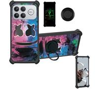 Aroepurt Custodia per Poco F8 Ultra Case Custodia [ con 9H HD Vetro Temperato] Cover Supporto PC + Silicone YGH-BQ