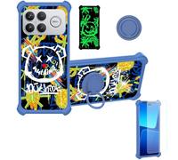 Aroepurt Custodia per Poco F8 Ultra Case Custodia [ con 9H HD Vetro Temperato] Cover Supporto PC + Silicone JSL-TYX