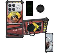 Aroepurt Custodia per Poco F8 Ultra Case Custodia [ con 9H HD Vetro Temperato] Cover Supporto PC + Silicone YGH-JGP