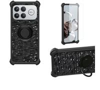 Aroepurt Custodia per Poco F8 Ultra Case Custodia [ con 9H HD Vetro Temperato] Cover Supporto PC + Silicone TZZH-Hei