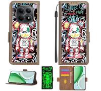 Aroepurt Custodia per Poco M8 5G Case Custodia [ con 9H HD Vetro Temperato][Blocco RFID][Effetto Luminoso] PTZ-MXX