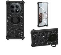 Aroepurt Custodia per Poco M8 5G Case Custodia [ con 9H HD Vetro Temperato] Cover Supporto PC + Silicone TZZH-Hei