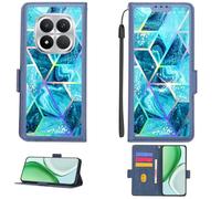 Aroepurt Custodia per Poco M8 PRO 5G Case Custodia [ con 9H HD Vetro Temperato][Blocco RFID][Luce riflessa dai Colori Vivaci] PTL-LS