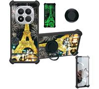 Aroepurt Custodia per Poco M8 PRO 5G Case Custodia [ con 9H HD Vetro Temperato] Cover Supporto PC + Silicone JSH-TT