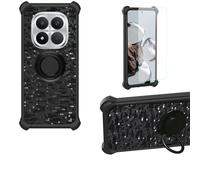 Aroepurt Custodia per Poco M8 PRO 5G Case Custodia [ con 9H HD Vetro Temperato] Cover Supporto PC + Silicone TZZH-Hei