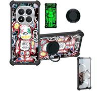 Aroepurt Custodia per Poco M8 PRO 5G Case Custodia [ con 9H HD Vetro Temperato] Cover Supporto PC + Silicone YGH-MXX