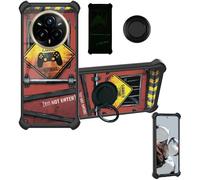 Aroepurt Custodia per Realme 14 PRO+Plus Case Custodia [ con 9H HD Vetro Temperato] Cover Supporto PC + Silicone YGH-JGP