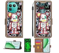 Aroepurt Custodia per Realme GT8 Case Custodia [ con 9H HD Vetro Temperato][Blocco RFID][Effetto Luminoso] PTZ-MXX