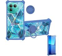 Aroepurt Custodia per Realme GT8 PRO Case Custodia [ con 9H HD Vetro Temperato] Cover Supporto PC + Silicone IMDL-LS