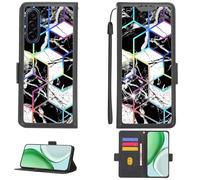 Aroepurt Custodia per Samsung Galaxy A17 5G SM-A175N SM-A175F Case Custodia [ con 9H HD Vetro Temperato][Blocco RFID][Luce riflessa dai Colori Vivaci] PTH-HS