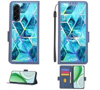 Aroepurt Custodia per Samsung Galaxy A17 5G SM-A175N SM-A175F Case Custodia [ con 9H HD Vetro Temperato][Blocco RFID][Luce riflessa dai Colori Vivaci] PTL-LS
