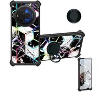 Aroepurt Custodia per TCL NXTPAPER 60 Ultra Case Custodia [ con 9H HD Vetro Temperato] Cover Supporto PC + Silicone IMDH-HS