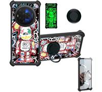 Aroepurt Custodia per TCL NXTPAPER 60 Ultra Case Custodia [ con 9H HD Vetro Temperato] Cover Supporto PC + Silicone YGH-MXX