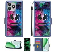 Aroepurt Custodia per ZTE Blade A36 Z2472 Case Custodia [ con 9H HD Vetro Temperato][Blocco RFID][Effetto Luminoso] PTL-BQ