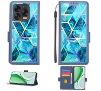 Aroepurt Custodia per ZTE Blade V70 Vita Z2458 Case Custodia [ con 9H HD Vetro Temperato][Blocco RFID][Luce riflessa dai Colori Vivaci] PTL-LS