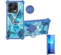 Aroepurt Custodia per ZTE Blade V70 Vita Z2458 Case Custodia [ con 9H HD Vetro Temperato] Cover Supporto PC + Silicone IMDL-LS