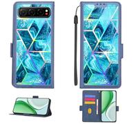 Aroepurt Custodia per ZTE Nubia Air Z2468N Case Custodia [ con 9H HD Vetro Temperato][Blocco RFID][Luce riflessa dai Colori Vivaci] PTL-LS