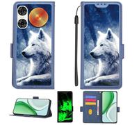 Aroepurt Custodia per ZTE Nubia Music PRO Z2460 Case Custodia [ con 9H HD Vetro Temperato][Blocco RFID][Effetto Luminoso] PTL-Lang