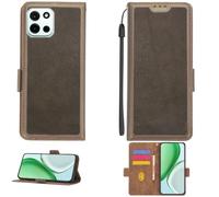 Aroepurt DPW-ZONG - Custodia a libro compatibile con OnePlus Nord 6, con pellicola protettiva in vetro temperato, blocco RFID, colore: Nero