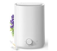 AROEVE Umidificatore Ambiente 5L, a Nebulizzazione Ultrasonica con Diffusore di Oli Essenziali, Ugello 360°, Luci Notturne 28dB, 50H di Autonomia, per Camera da Letto Neonato, Piante