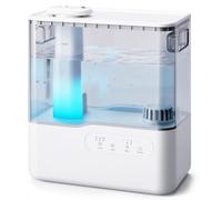 AROEVE Umidificatore Ambiente 5L, Ultrasuoni Nebbia Fredda Top-Fill Umidificatore con Diffusore Aromi, Luci Ambientale, Timer, 36H/25dB Silenzioso Umidificatore per Casa ufficio Bambini Piante
