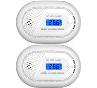 Aroha Link Rilevatore Monossido di Carbonio Interconnesso - Batteria da 10 Anni - Allarme Monossido Collegabile, Allarme Portatile - 2 pezzi