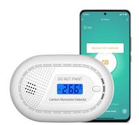 Aroha Smart Connect Rilevatore Monossido di Carbonio WiFi - Batteria da 10 Anni - Allarme Monossido di Carbonio Con Tuya & Smartlife, Portatile