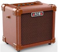 AROMA AG-10A AMPLIFICATORE 10 WATT 5" PER CHITARRA ACUSTICA CON INGRESSO MICROFONO E AUX ALIMENTAZIONE BATTERIA O ALIMENTATORE