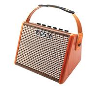 AROMA AG-15A AMPLIFICATORE 15 WATT 5" PER CHITARRA ACUSTICA CON INGRESSO MICROFONO BATTERIA RICARICABILE INTEGRATA ED EFFETTO ECHO