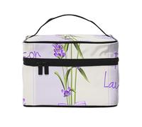 Aroma di lavanda, borsa da viaggio per il trucco da donna, grande organizer per cosmetici