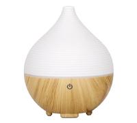 Aroma Diffuser 160ml, Aroma Diffuser für Duftöle, Holzmaserung Luftbefeuchter mit 7 Farben LED, Kleiner Diffusor für Ätherische Öle, Holzmaserung Diffusor für Zuhause Büro Oder Yoga