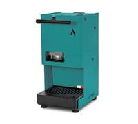 Aroma E.GO Macchina da Caffè a Cialde ESE 44 mm, Turchese | Salvaspazio, Serbatoio in Vetro, Porta Filtro Estraibile, Basso Consumo 380W, Made in Italy per Casa, Ufficio e Camper