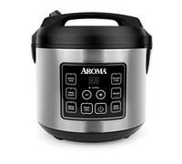 Aroma Housewares Aroma 20-Cup Rice Cooker (Cotto) Digital And Food Steamer, Stainless Steel by