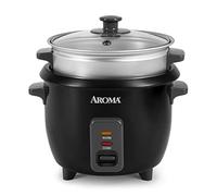 Aroma Housewares - Cuociriso a vapore ARC-363-1NGB, vaporiera, da 2 a 6 tazze di riso, colore: Argento