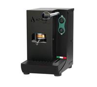 Aroma Lite Macchina Espresso Cialde ESE 44 mm Pressacialda Ottone | Colore Nero, Serbatoio Vetro, Espresso Cremoso Come al Bar, Piccola, Silenziosa, Made in Italy Casa e Ufficio