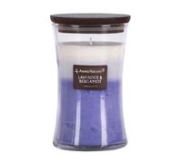 Aroma Naturals Candele profumate a 3 strati, Candela di soia con clessidra, Brucia fino a 45 ore, Cera di soia naturale, Coperchio in legno, 21,52 once