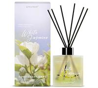 Aroma Naturals Diffusore a bastoncini da 100 ml, Fragranza per interni domestici a lunga durata, Set regalo con diffusori a bastoncini per donne, Gelsomino bianco