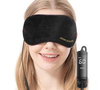 Aroma Season Maschera riscaldata per gli occhi gonfi con USB, per occhi gonfi, trattamento terapeutico caldo per occhi secchi, calazione, blefarite, porcile (nero)