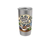 AROMA SPOON CALM Assaggio calmo del caffè Bicchiere termico in acciaio inox doppia parete