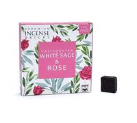 Aromafume bianco salvia & rosa incenso mattoni (1 scatola = 9 mattoni)