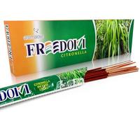Aromalove 120x bastoncini di incenso naturale alla citronella per il giardino, il campeggio, al posto della candela alla citronella o della torcia Freedom Incense Sticks