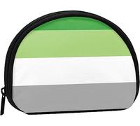 Aromantic Pride Flag Women And Girls Cute Fashion Coin Purse Wallet Bag Change Pouch Key Holder
