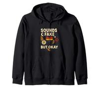 Aromantic Suoni Falso Ma Ok, Vintage Unisex Arty Felpa con Cappuccio