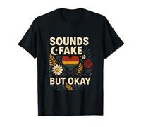 Aromantic Suoni Falso Ma Ok, Vintage Unisex Arty Maglietta